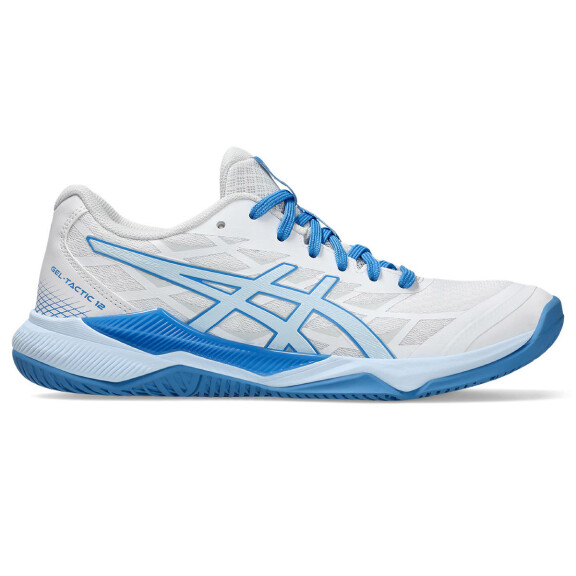 ASICS Gel-Tactic 12 White / Light Blue - buty do badmintona damskie