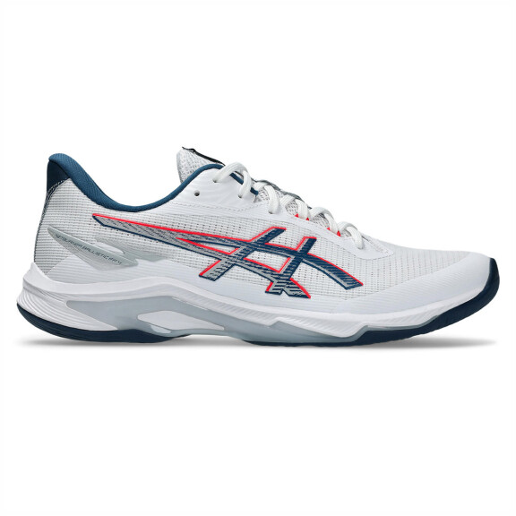 ASICS Netburner Ballistic FF 4 White / Mako Blue - buty do badmintona