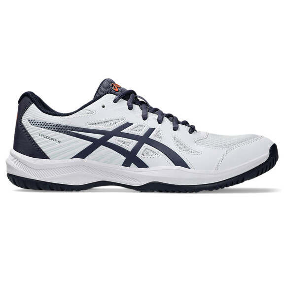 ASICS Upcourt 6 White / Indigo Fog - buty do badmintona