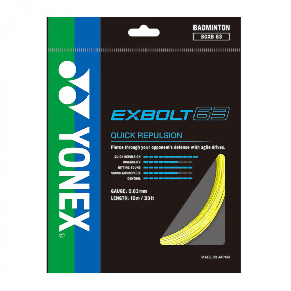 Yonex Exbolt 63 Yellow - Box - naciąg do badmintona