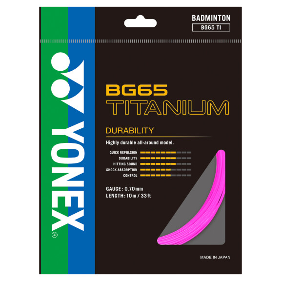 Yonex BG 65 Titanium Pink - Box - naciąg do badmintona