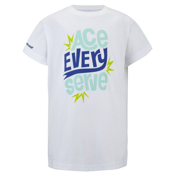 Babolat Exercise Cotton Tee Boy White