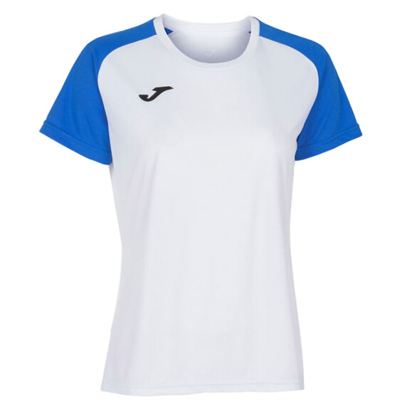 Joma Academy IV Woman SS Tee White / Royal Blue - koszulka damska
