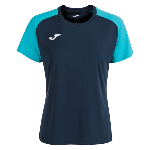 Joma Academy IV Woman SS Tee Navy Blue / Fluorescent Turquoise - koszulka damska