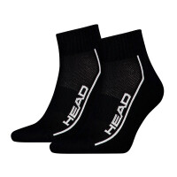 Head Tennis Performance Quarter Socks 2P Black