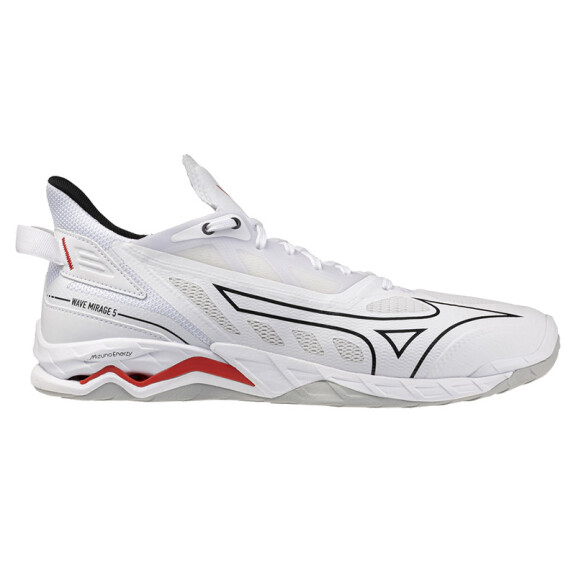 Mizuno Wave Mirage 5 White / Black / Fiery Red - buty do badmintona