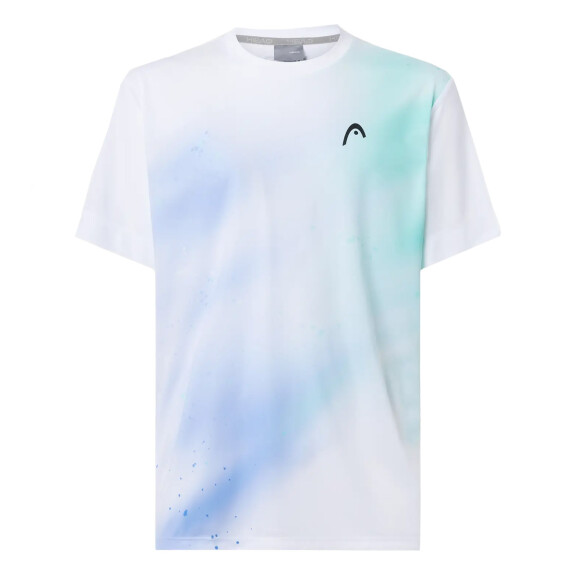 Head Topspin T-Shirt Turquoise / Print Vision - koszulka męska