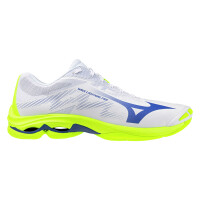 Mizuno Wave Lightning Pro White / Lightning Yellow / Dazzling Blue - buty do badmintona