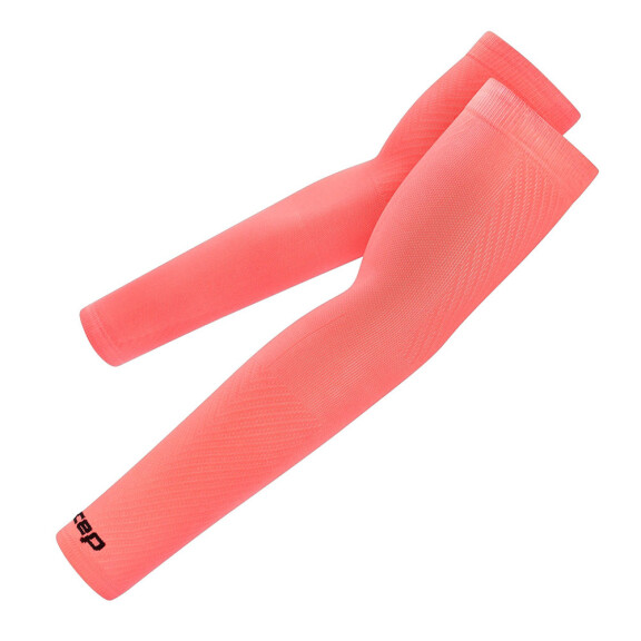 CEP Core Run Ultralight Long Arm Sleeves Neon Coral