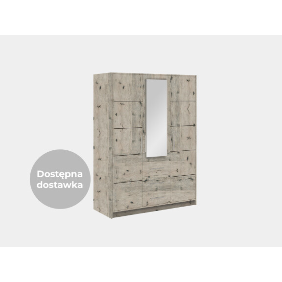 Szafa Bali D3 uchylna z lustrem dąb wellington