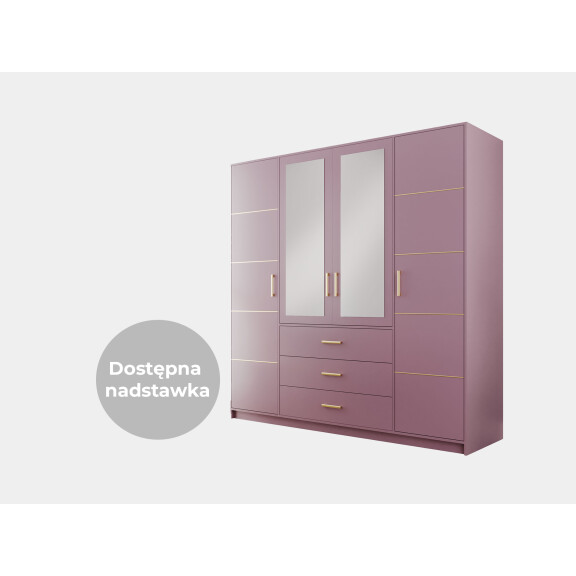 Szafa Bali II D4 śliwkowy