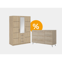 Zestaw Bali D3 szafa + komoda | dąb sonoma