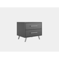 Stolik nocny BALI grafitowy