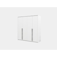 Szafa uchylna pojemna Genua 210 cm biała