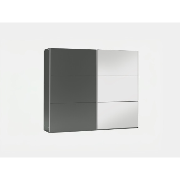 Szafa przesuwna Vigo 250 grafitowa z lustrem