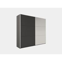 Szafa przesuwna Vigo 250 czarna z lustrem