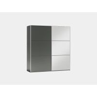 Szafa przesuwna Vigo 200 grafitowa z lustrem