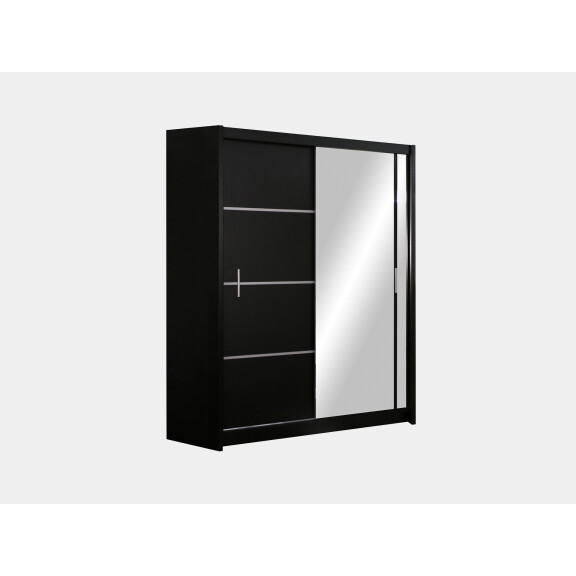 Szafa Vista 203 czarna z lustrem