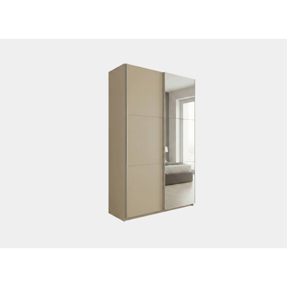 Szafa przesuwna VIGO 120 beżowa z lustrem