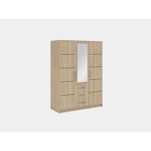 Szafa Bali D3 uchylna z lustrem dąb sonoma