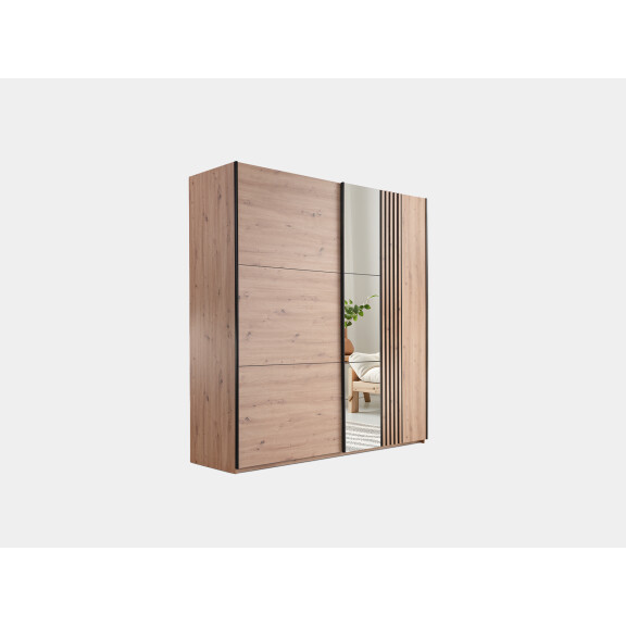 Szafa przesuwna z lustrem Sintra 200 cm dąb artisan