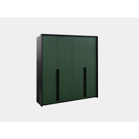 Szafa uchylna pojemna Genua 210 cm butelkowa zieleń