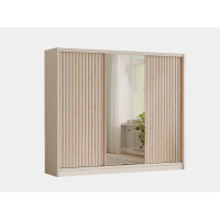 Szafa London Lux 250 kaszmir z lamelami i lustrem