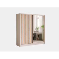 Szafa London Lux 203 kaszmir z lamelami i lustrem