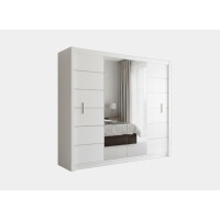 Szafa Lizbona II 203 biała z lustrem