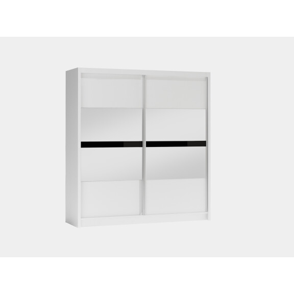 Szafa Batumi 203 przesuwna biała z lustrem