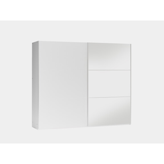 Szafa przesuwna Vigo 250 biała z lustrem