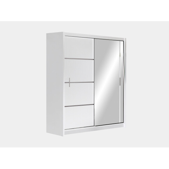 Szafa Vista 180 biała przesuwna z lustrem