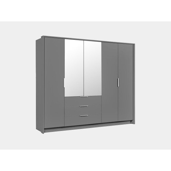 Szafa Togo 255 grafitowa z lustrem