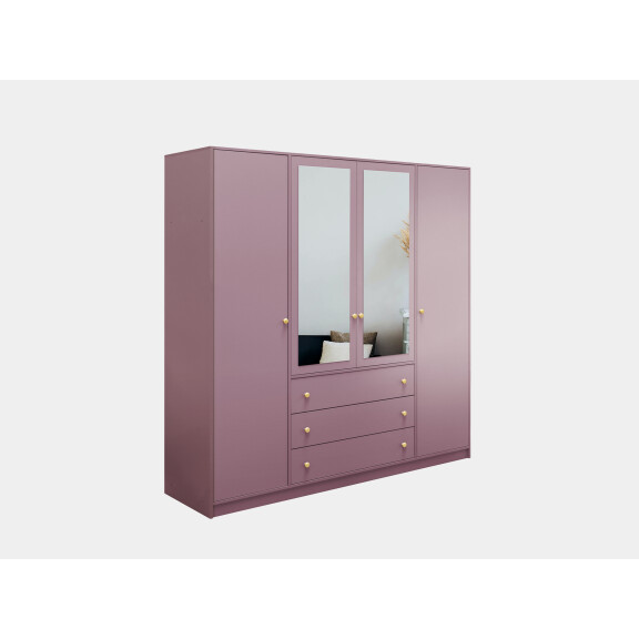 Szafa Siena II D4 plum z lustrem