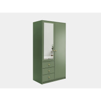 Szafa Siena II D2 butelkowa zieleń z lustrem