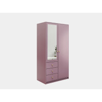 Szafa Siena II D2 plum z lustrem