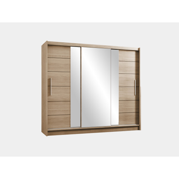 Szafa Lizbona II 250 dąb sonoma z lustrem
