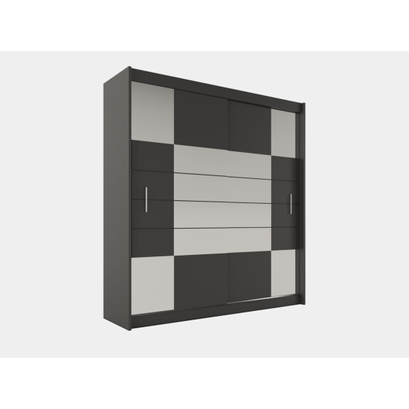 Szafa Aruba II 203 grafitowa przesuwna