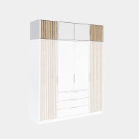 Nadstawka BALI LUX D4 biała z lamelami