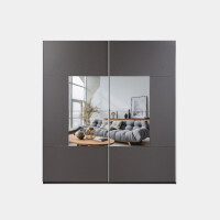 Szafa BOSTON 203 grafitowa z lustrem