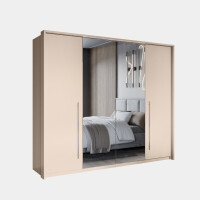 Szafa SAVANA 250 beżowa uchylna z lustrem