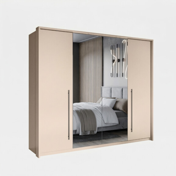 Szafa SAVANA 250 beżowa uchylna z lustrem