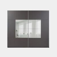 Szafa BOSTON 250 cm grafitowa z lustrem