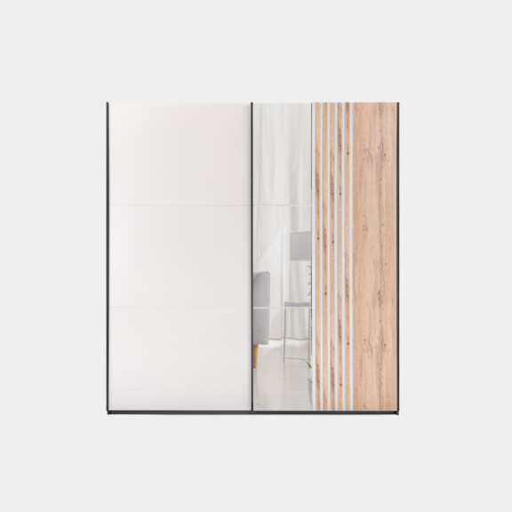 Szafa EVORA 203 kaszmirowa z lustrem