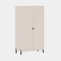 Szafa minimalistyczna uchylna Cremona kolorze beż