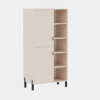 Regał Cremona lewy w kolorze beż