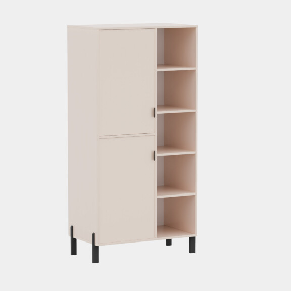 Regał Cremona lewy w kolorze beż