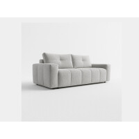Sofa Daisy pikowana z funkcją spania w tkaninie boucle - Perfect Harmony 80