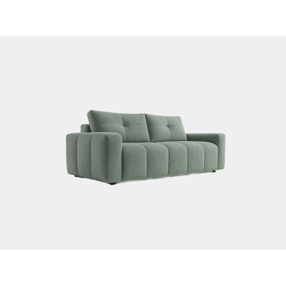 Sofa Daisy pikowana z funkcją spania w tkaninie boucle - Perfect Harmony 72