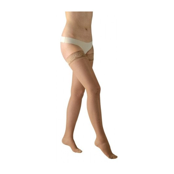 ARIES Pończochy przeciwżylakowe I stopnia ucisku z samonośną koronką Avicenum 140 (18-21 mmHg)